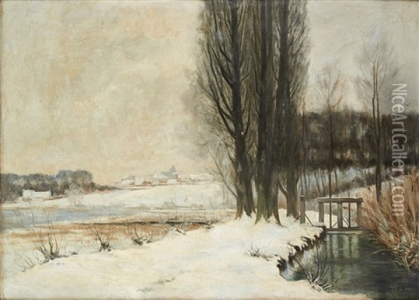 Hiver A La Hulpe Oil Painting - Rodolphe Paul Wytsman