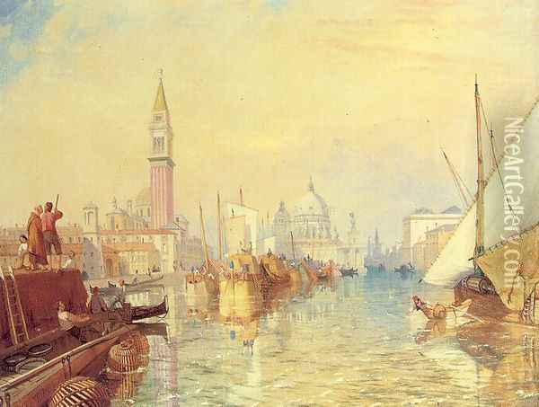 San Giorgio Maggiore, Venice Oil Painting - James Baker Pyne