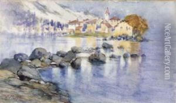 Sul Lago Oil Painting - Renzo Weiss