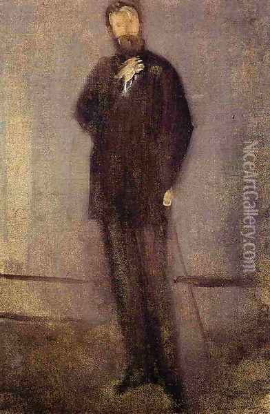 Study for the Portrait of F. R. Leyland Oil Painting - James Abbott McNeill Whistler