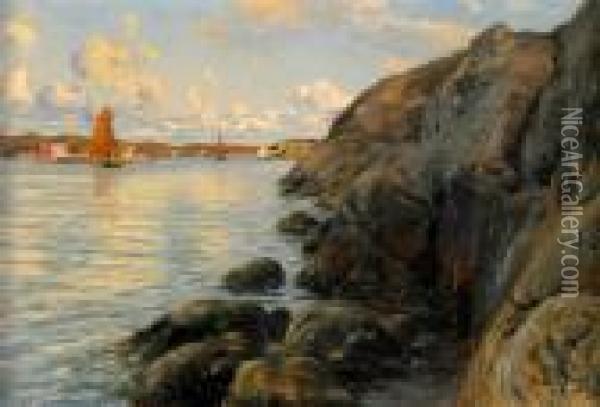 Sommardag I Marstrand Oil Painting - Johan Erik Ericson