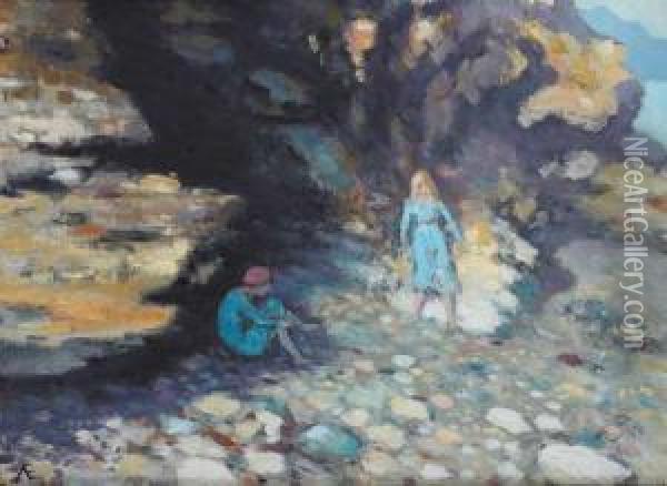 The Bathers Oil Painting - George William, A.E. Russell