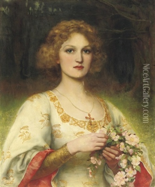 Maid Marian Oil Painting - William Clarke Wontner