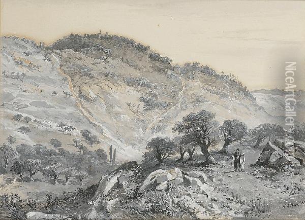 The Mount Of Olives Oil Painting - Henry Andrew Harper