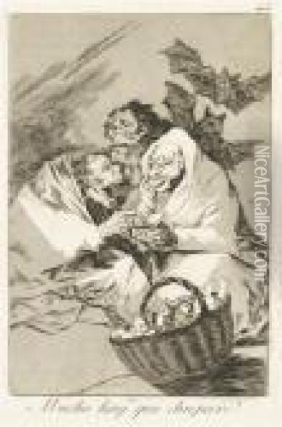 Mucho Hay Que Chupar Oil Painting - Francisco De Goya y Lucientes