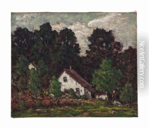 Cottage In Williamsport Oil Painting - George Benjamin Luks