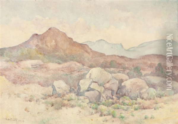 San Felipe Valley Oil Painting - Charles Arthur Fries