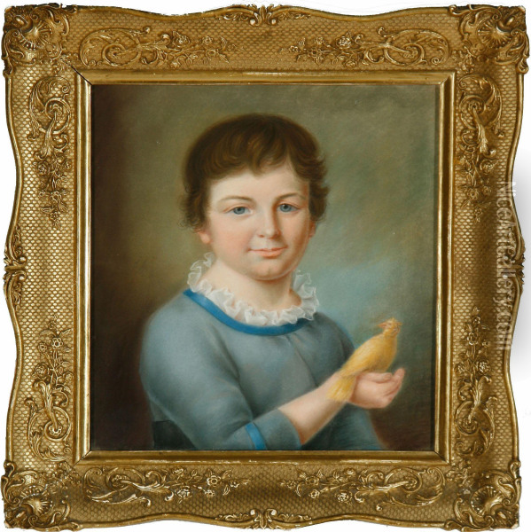 Portrait Of Theartist's Son Oil Painting - Liepmann Fraenckel