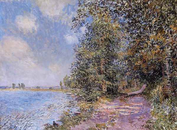 An August Afternoon near Veneux Oil Painting - Alfred Sisley