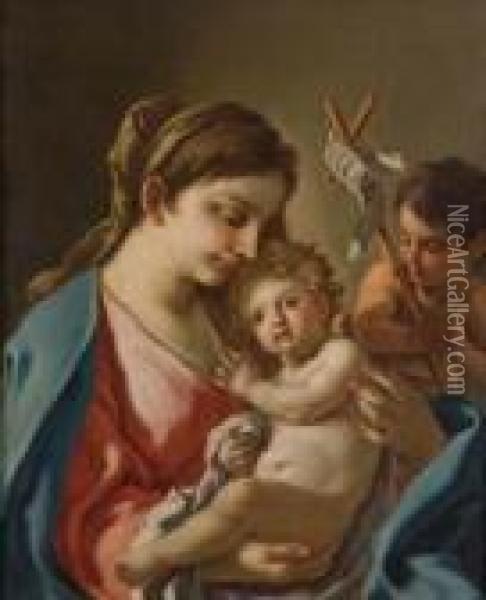 Madonna Con Bambino E San Giovannino Oil Painting - Francesco de Mura