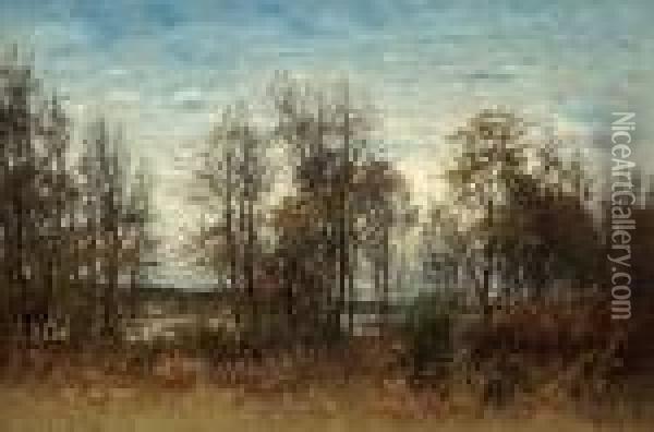 Latesummer Landscape From Djurgarden Oil Painting - Per Ekstrom