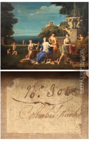 La Toilette De Venus Oil Painting - Nicolas Colombel