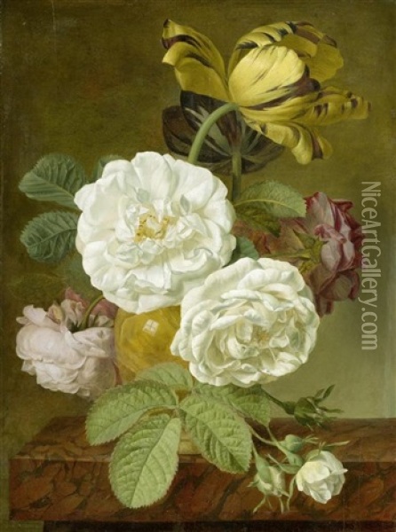 Blumenstilleben Oil Painting - Jacques Barraband