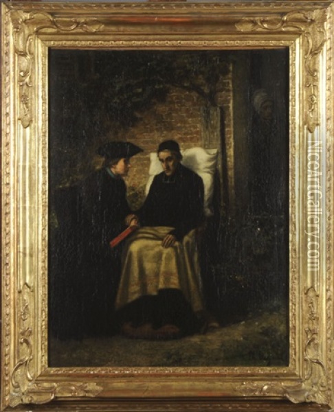 Le Disciple Oil Painting - Charles de Groux