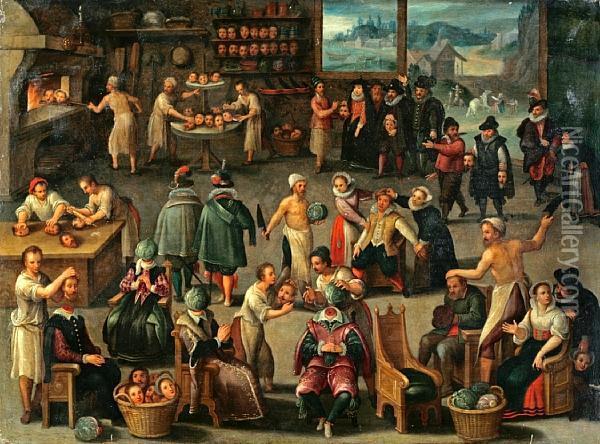 The Baker Of Eeklo Oil Painting - Dalen Van Cornelis I & Ii