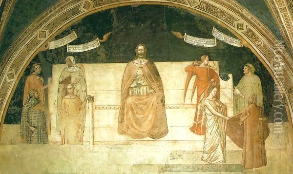 Good Judge Brutus Oil Painting - Ambrogio Lorenzetti