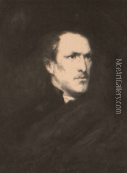 Portrait Of A Man Oil Painting - John Pettie