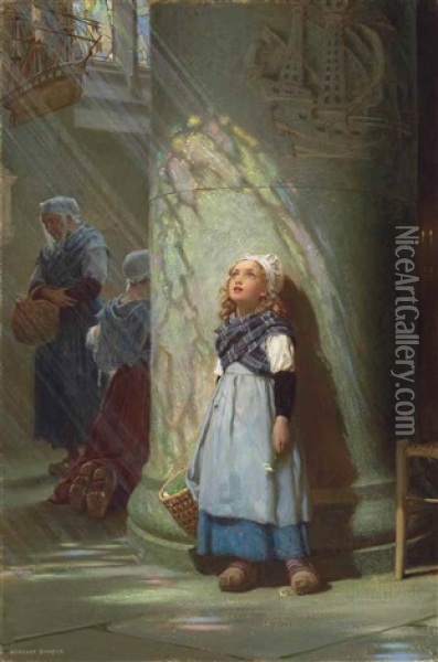 Heaven Lies About Us In Our Infancy Oil Painting - Herbert James Draper