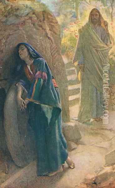 Mary Magdalene, 1927 Oil Painting - Harold Copping
