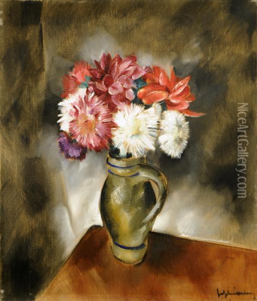 Fleurs Oil Painting - Jef Depauw