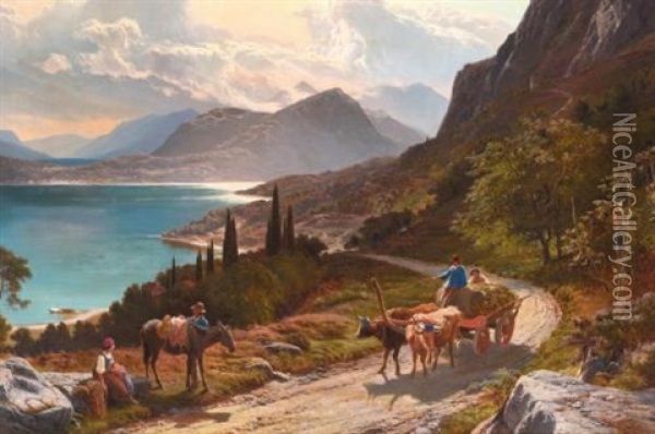 Angera, Maggiore Oil Painting - Sidney Richard Percy