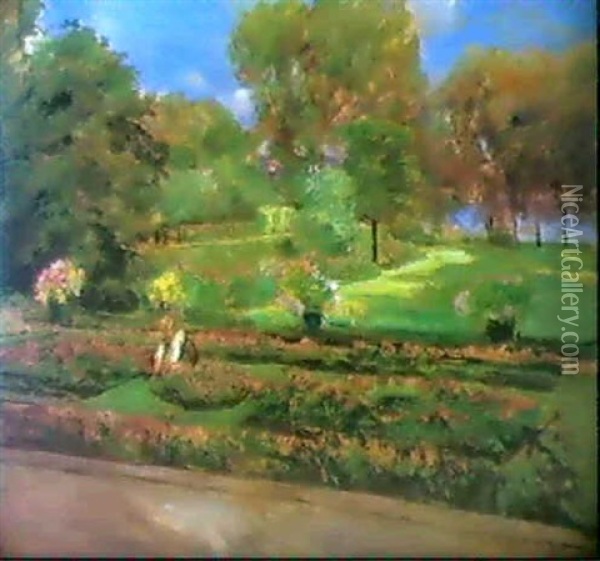 Garten Am Wannnsee Oil Painting - Max Liebermann