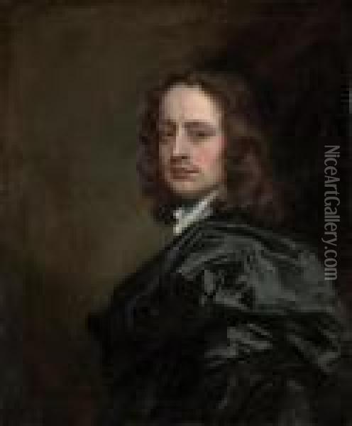 Portrait Of A Gentleman, Traditionally Identified As Francis Crane Of Loughton Oil Painting - Sir Peter Lely