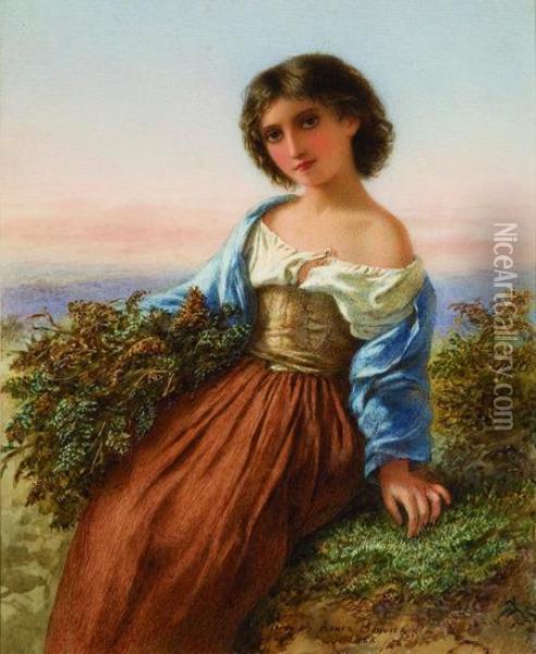 The Fern Gatherer Oil Painting - Agnes Rose Bouvier