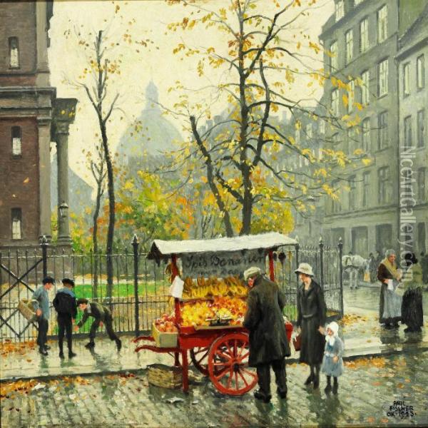 Ved Frimurerlogen Oil Painting - Paul-Gustave Fischer