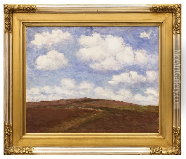 Krajina S Oblaky (z Nemecke Rybne) Oil Painting - Antonin Slavicek