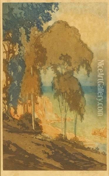 Etc.three Color Woodblock Prints Oil Painting - Jane Berry Judson
