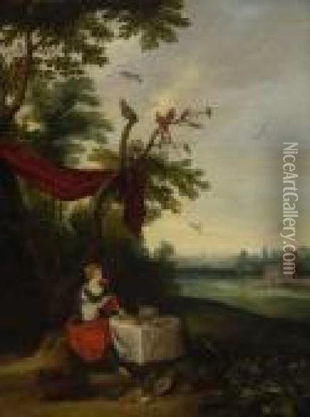 Allegorie Desgeschmacks Oil Painting - Jan Brueghel the Younger