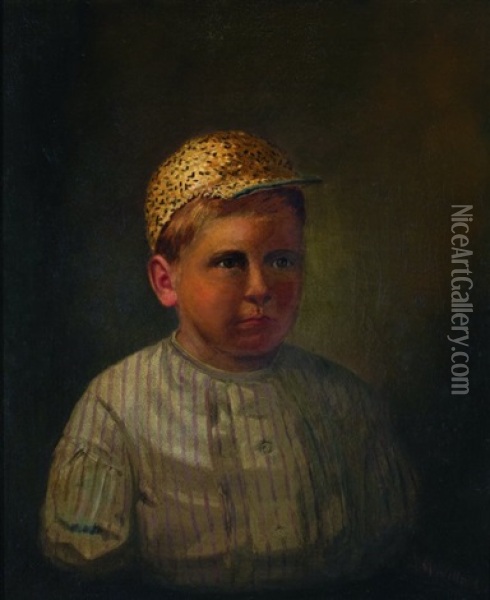 The Baseball Kid Oil Painting - Archibald Willard