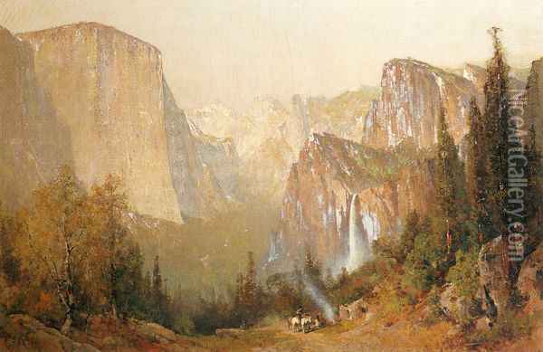 Yosemite Valley II Oil Painting - Thomas Hill