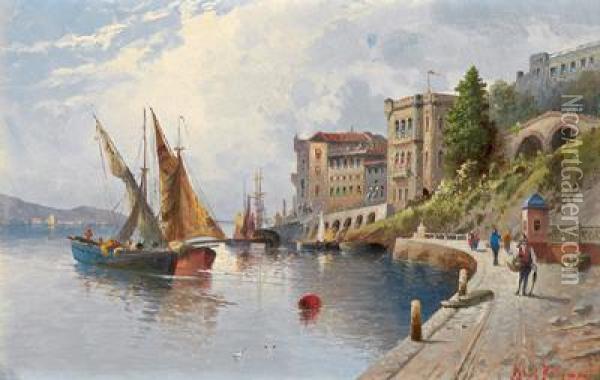 Port De La Rochelle Oil Painting - Karl Kaufmann