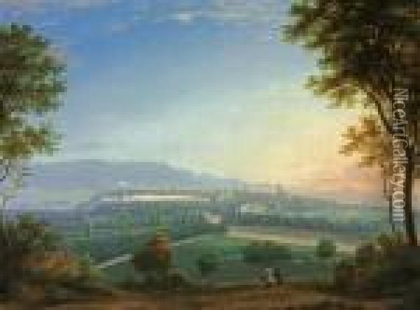 Ansicht Der Stadt Kassel Von Suden Oil Painting - Ludwig Emil Grimm