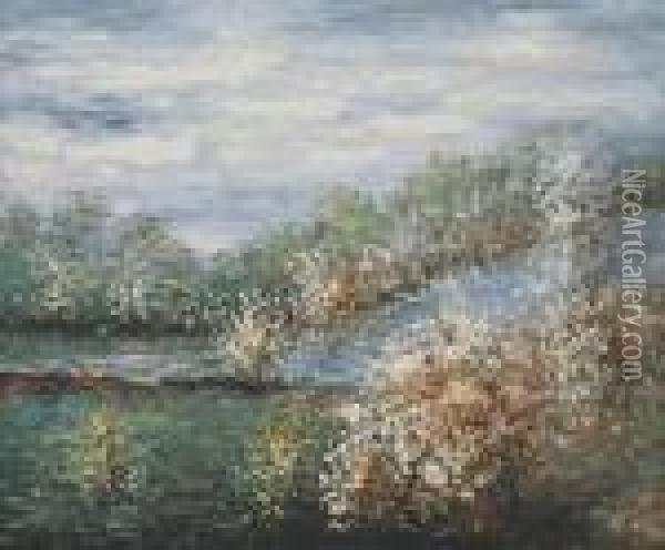 Baume In Blute Oil Painting - Claude Oscar Monet