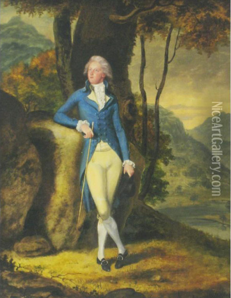 Portrait Of A Gentleman Oil Painting - Arthur William Devis
