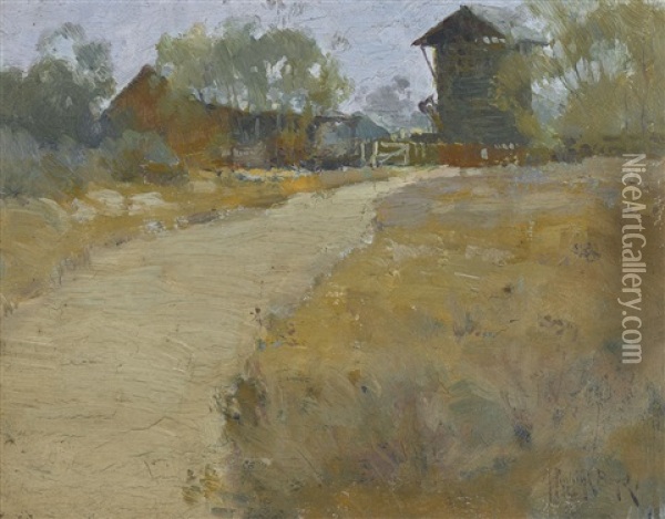 Road To The Farm House Oil Painting - Penleigh Boyd
