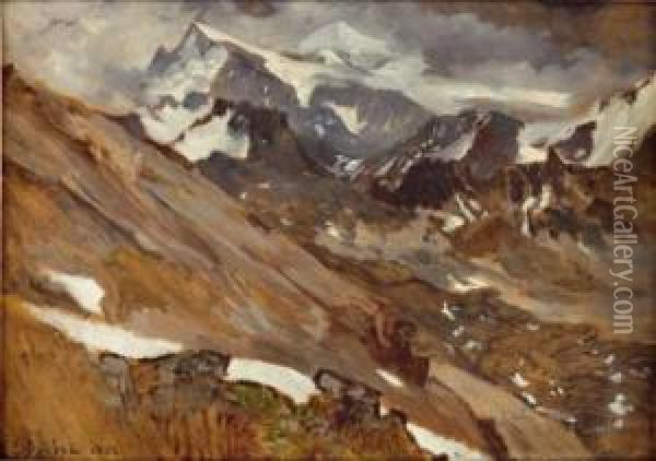 Paysage De Montagne Oil Painting - Eugene Etienne Sordet