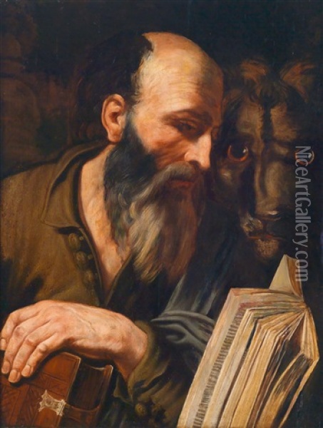 Die Evangelisten Lukas Und Markus Oil Painting - Jusepe de Ribera
