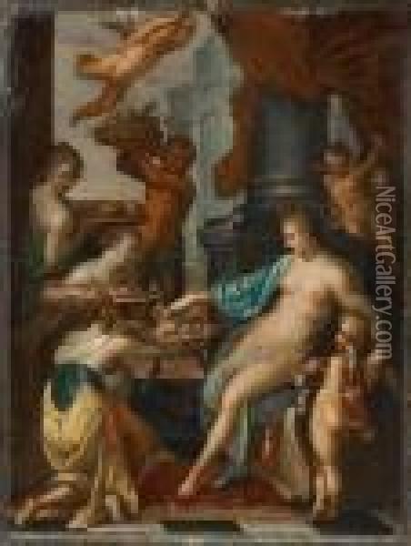 Die Herrschaft Der Venus Oil Painting - Hans Rottenhammer