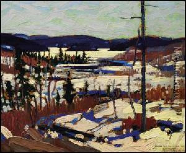 Early Spring, Canoe Lake Oil Painting - Tom Thomson