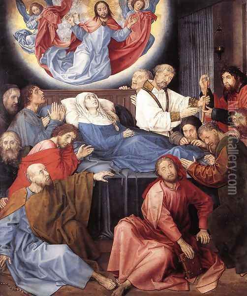 The Death of the Virgin c. 1480 Oil Painting - Hugo Van Der Goes