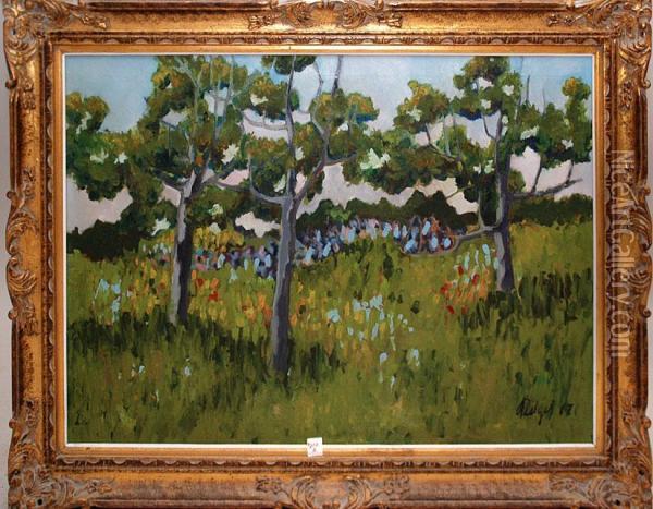 Spring Time Oil Painting - Alfons Luger
