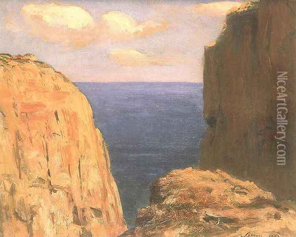 Capri 1903 Oil Painting - Pal Merse Szinyei