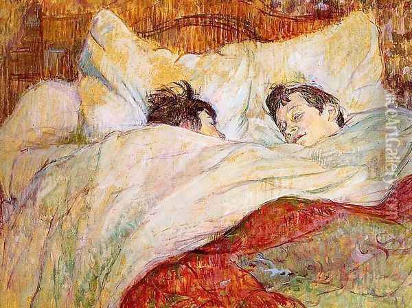 In Bed Oil Painting - Edgar Degas