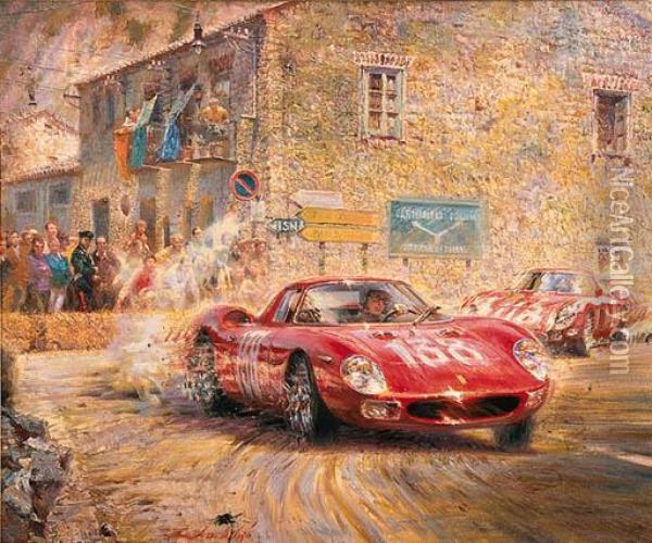 Ferrari Oil Painting - Maria De La Paz