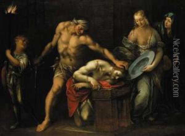 The Decollation Of Saint John The Baptist Oil Painting - Stefano Danedi
