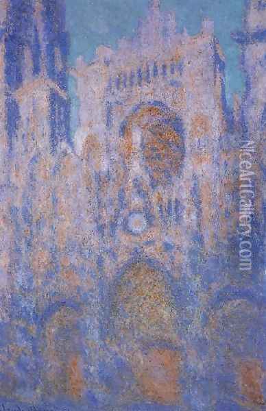 Rouen Cathedral Symphony In Grey And Rose Oil Painting - Claude Oscar Monet